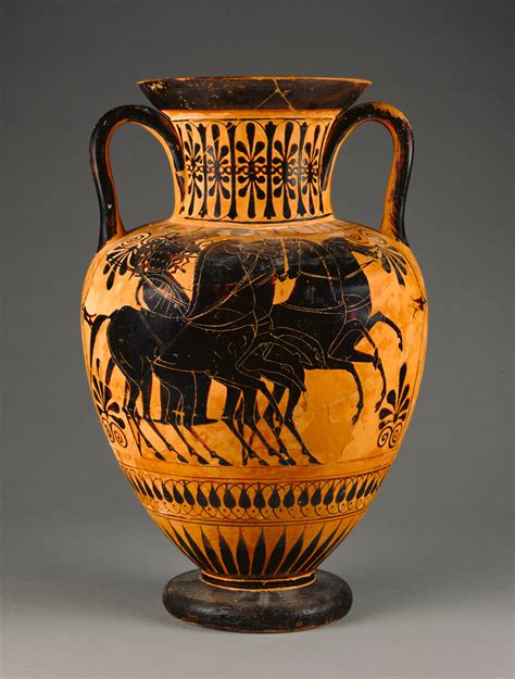 Attic Black Figure Amphora Getty Museum