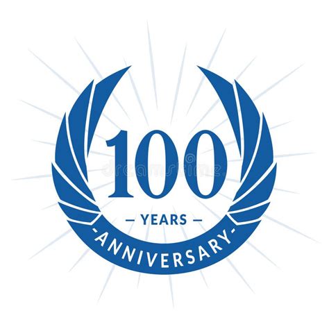 100 Years Anniversary Design Template Elegant Anniversary Logo Design