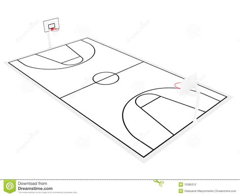 Basketball Court Sketch At Explore Collection Of