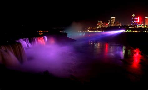 Niagara Falls At Night Wallpaper Wallpapersafari