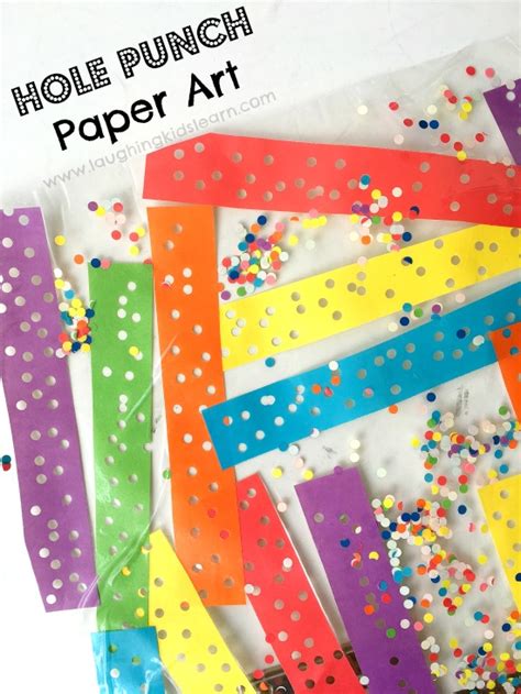 Contact Paper Hole Punch Art For Kids Laughing Kids Learn