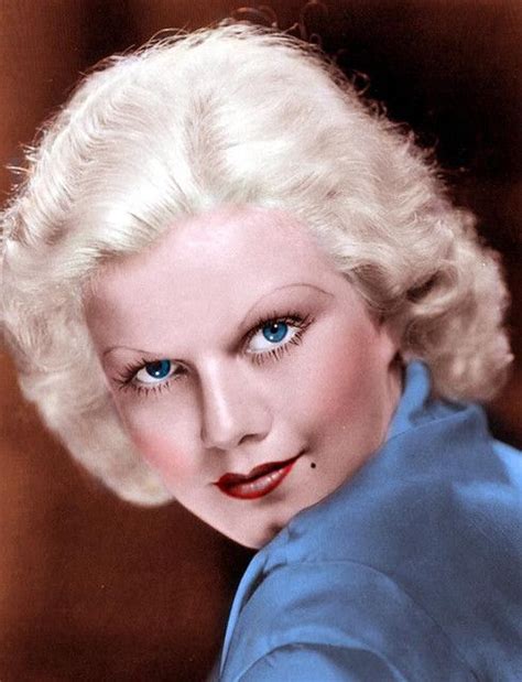 Colorized Jean Harlow Source Harlow11star On Flickr Jean Harlow