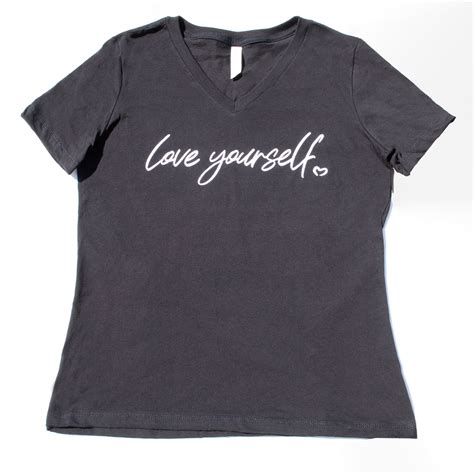 love yourself v neck t shirt swag