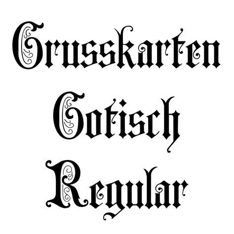 Grusskarten Gotisch Regular Font Free Fonts On Creazilla Creazilla