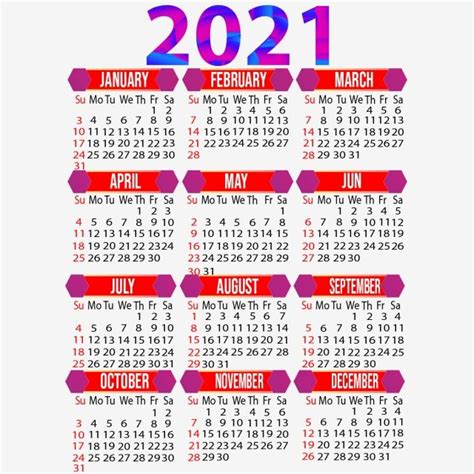 Calendarios 2021 De Pared Mensual Plantillas Para Imprimir Mercado