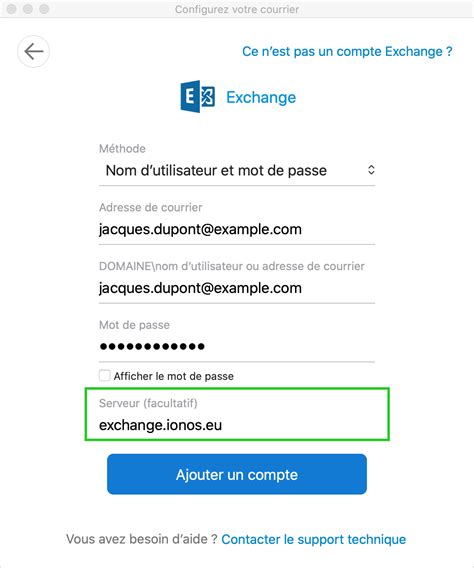 Serveur Exchange Outlook