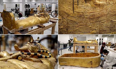 tutankhamun s coffin is taken out of sterilisation tent egyptian pharaohs ancient egyptian art
