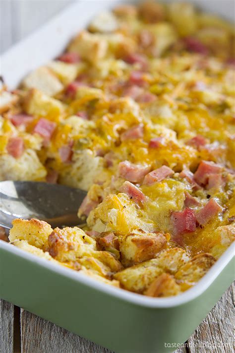 Ham And Cheese Breakfast Casserole Recipe Taste And Tell