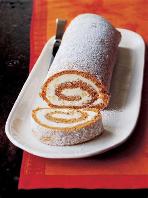 Set it and forget it while you cook christmas dinner. Pumpkin Roulade with Ginger Buttercream | Recipe ...