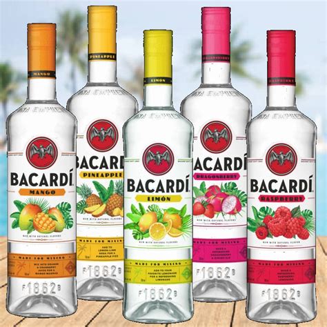 bacardi flavored rums five eight liquors
