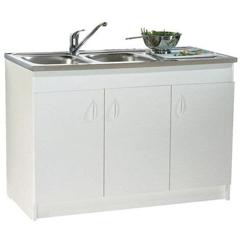 Meuble bas cuisine 12 cm ikea meuble cuisine bas 120 cm. Meuble sous-évier N.F. 3 portes blanc 1200x600 - S12N03120