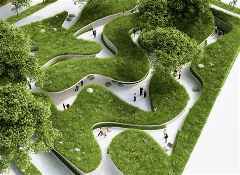 Penda Designs River Inspired Landscape Pavilion For Chinas Garden Expo