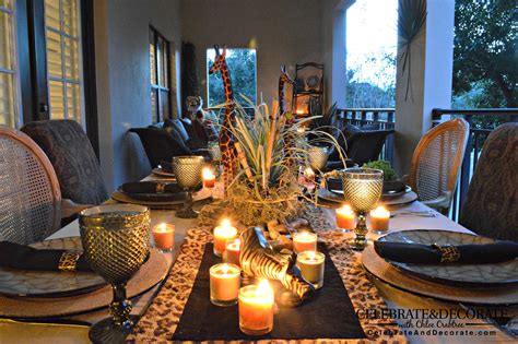 5 Photos Of The African Themed Party Decorations Party Table