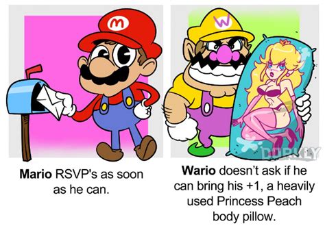 Dorkly Going To A Party Mario Vs Wario The Gonintendo Archives