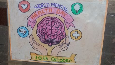World Mental Health Day Drawing How To Draw World Mental Health Day