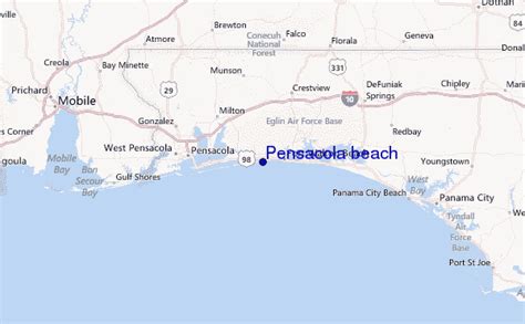 34 Map Of Pensacola Beaches Maps Database Source