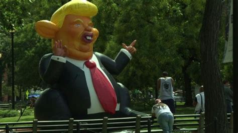 An Inflatable Rat Depicting Trump Arrives In Washington Dc