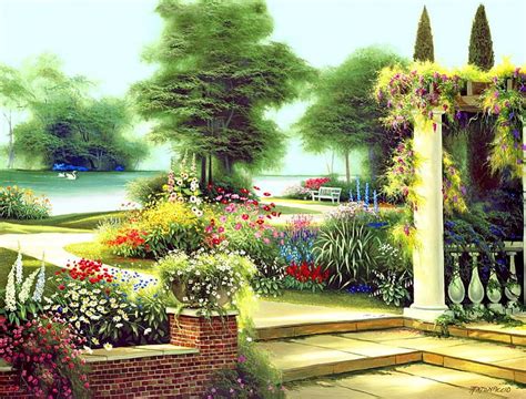 1920x1080px 1080p Free Download Summer Home Garden Pretty Home