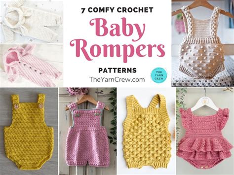 7 Comfy Crochet Baby Romper Patterns The Yarn Crew
