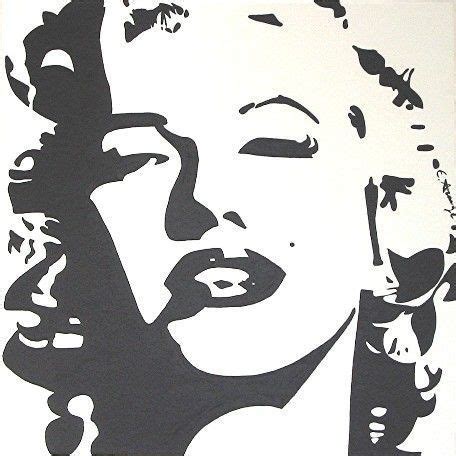 Peinture marilyn monroe pochoir peinture dessin visage dessin portrait abstrait dessin de marilyn monroe dessin chat facile portrait noir et blanc peinture noir et blanc. portraits - Page 2