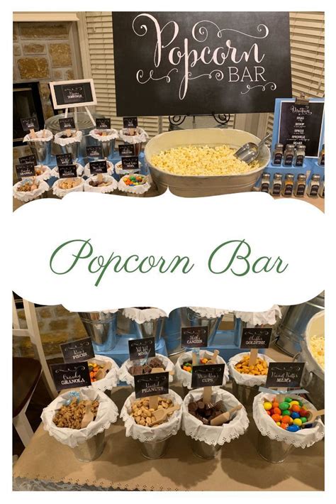 A Popcorn Bar Is A Great Food Bar Idea Perfect As A Graduation Food