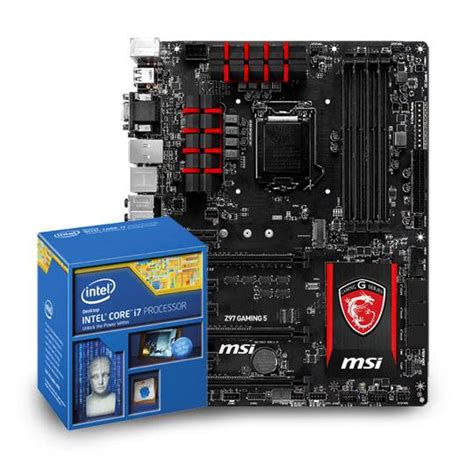 Msi Z97 Gaming 5 Motherboard Intel I7 4790k Cpu Bundle Msiz974790k