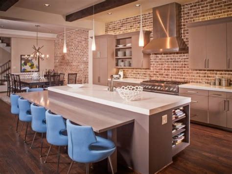 20 Modern Exposed Brick Wall Kitchen Interior Designs