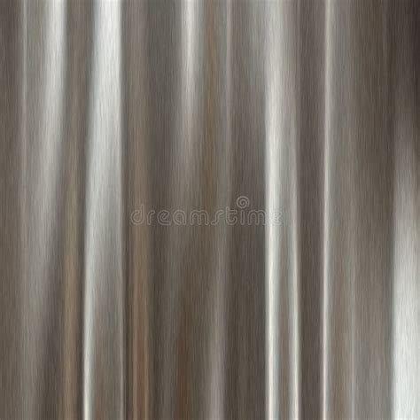Silver Brushed Metal Banner Background Texture Stock Illustration