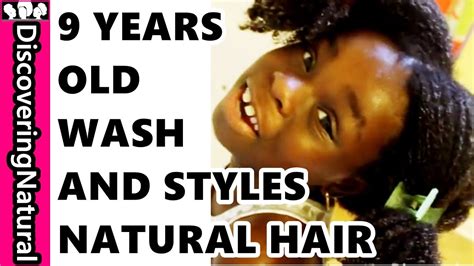 It is a certain style to bring out that little lady in her in a fun and stylish manner. 9 year old Washes and Styles Natural Hair Herself - YouTube