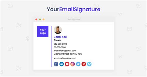 Email Signature Generator 19 Outlook Email Signature Templates