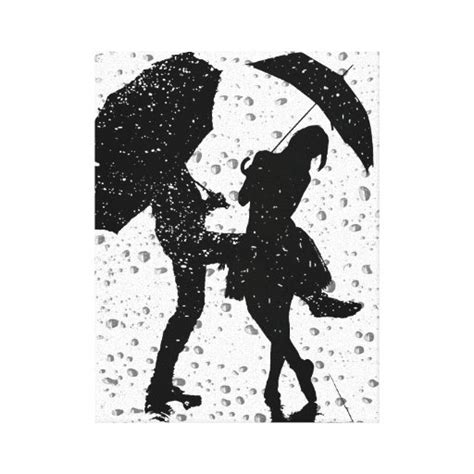 Dancing In The Rain Canvas Print Zazzle