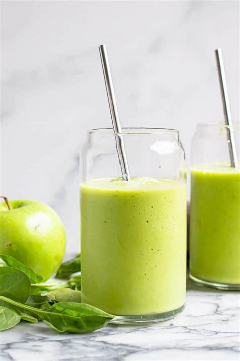 Spinach Green Apple Smoothie The Natural Nurturer