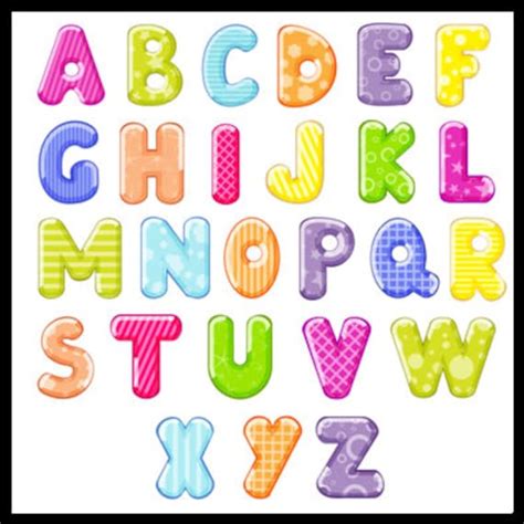 27 Colorido Alfabeto Letras Letras Colores Alfabeto De Arco