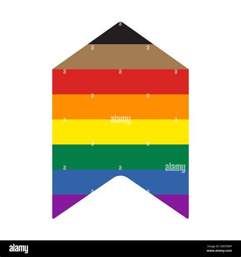 Rainbow Pride Flag Arrow Vector Illustration Stock Vector Image And Art