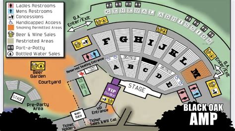 Oak Mountain Amphitheatre Seating Chart With Seat Numbers