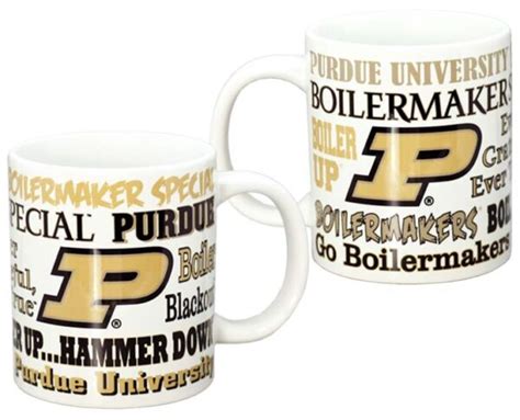 Purdue Boilermakers Mug Ceramic Xxl Logo Wordmark 20oz Jenkins