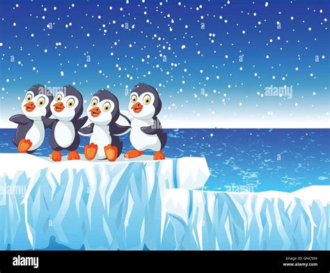 Funny Penguins Stock Vector Images Alamy