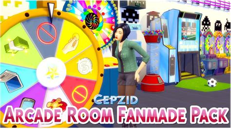 Arcade Room Fanmade Pack Review EspaÑol Los Sims 4 Youtube