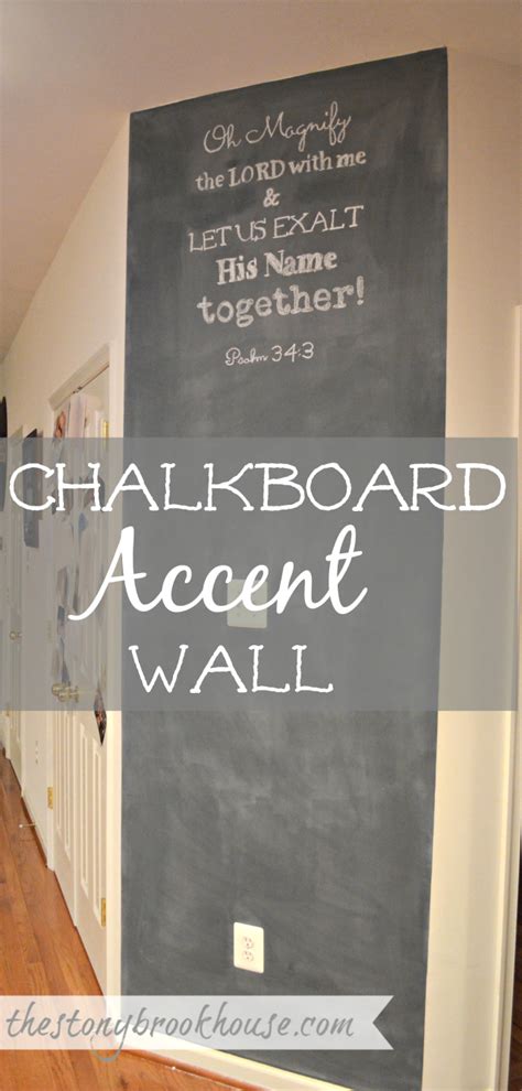 Chalkboard Accent Wall The Stonybrook House