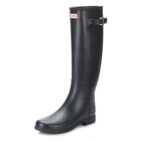 Womens Hunter Original Refined Waterproof Snow Wellingtons Rain Boots