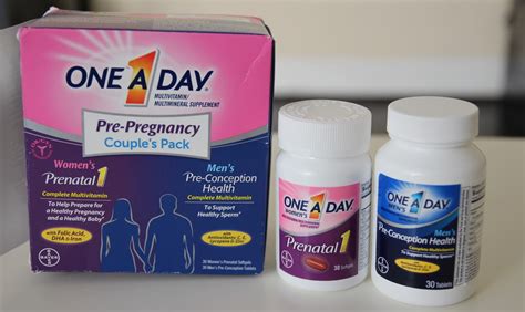 one a day couple s pre pregnancy vitamins review