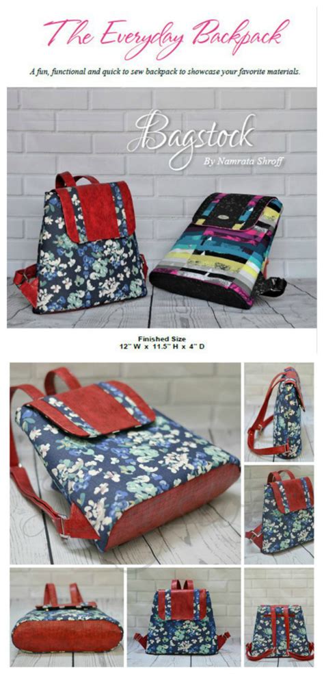 Get 20 Backpack Bag Patterns For Sewing