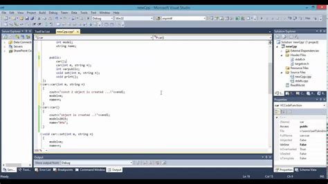 Everything in c++ is associated with classes and objects, along with its attributes and methods. C++ Class Part 2-2 Constructor/Destructor - YouTube
