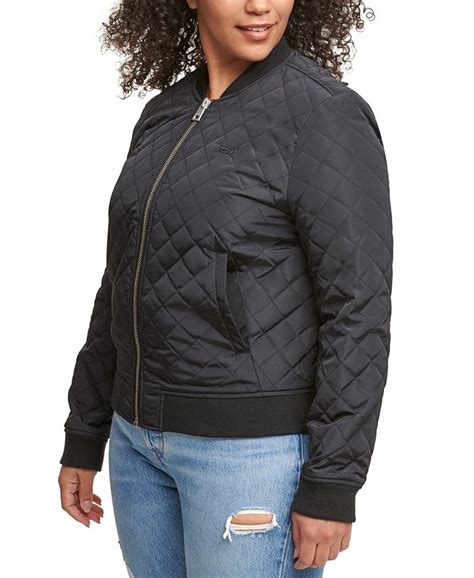 Levis Plus Size Trendy Diamond Quilted Bomber Jacket And Reviews