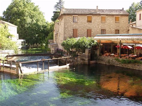 The Sorgue Emanating From A Deep Spring In Fontaine De Vaucluse We Arrived After Dark For Our