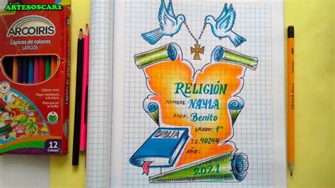 Portadas Bonitas De Religion Caratulas Para Cuadernos Youtube