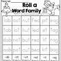 Kindergarten At Word Family Worksheet