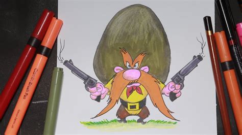 Employee) has virtually the same character design as another chuck jones character, wile e. How to draw Yosemite Sam/Yosemite Sam drawing for kids - YouTube