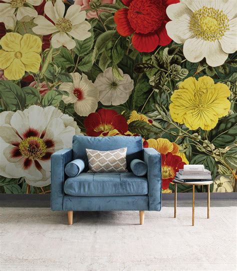 Field Of Flowers Mural Woodland Collection Urbanwalls Wall Murals