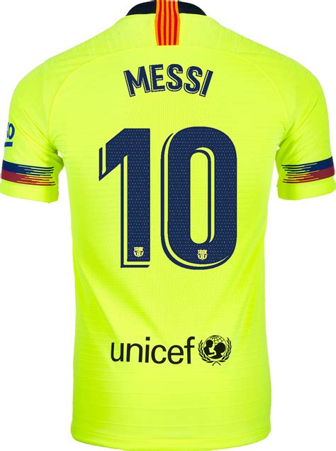 201819 Nike Lionel Messi Barcelona Away Match Jersey Soccerpro